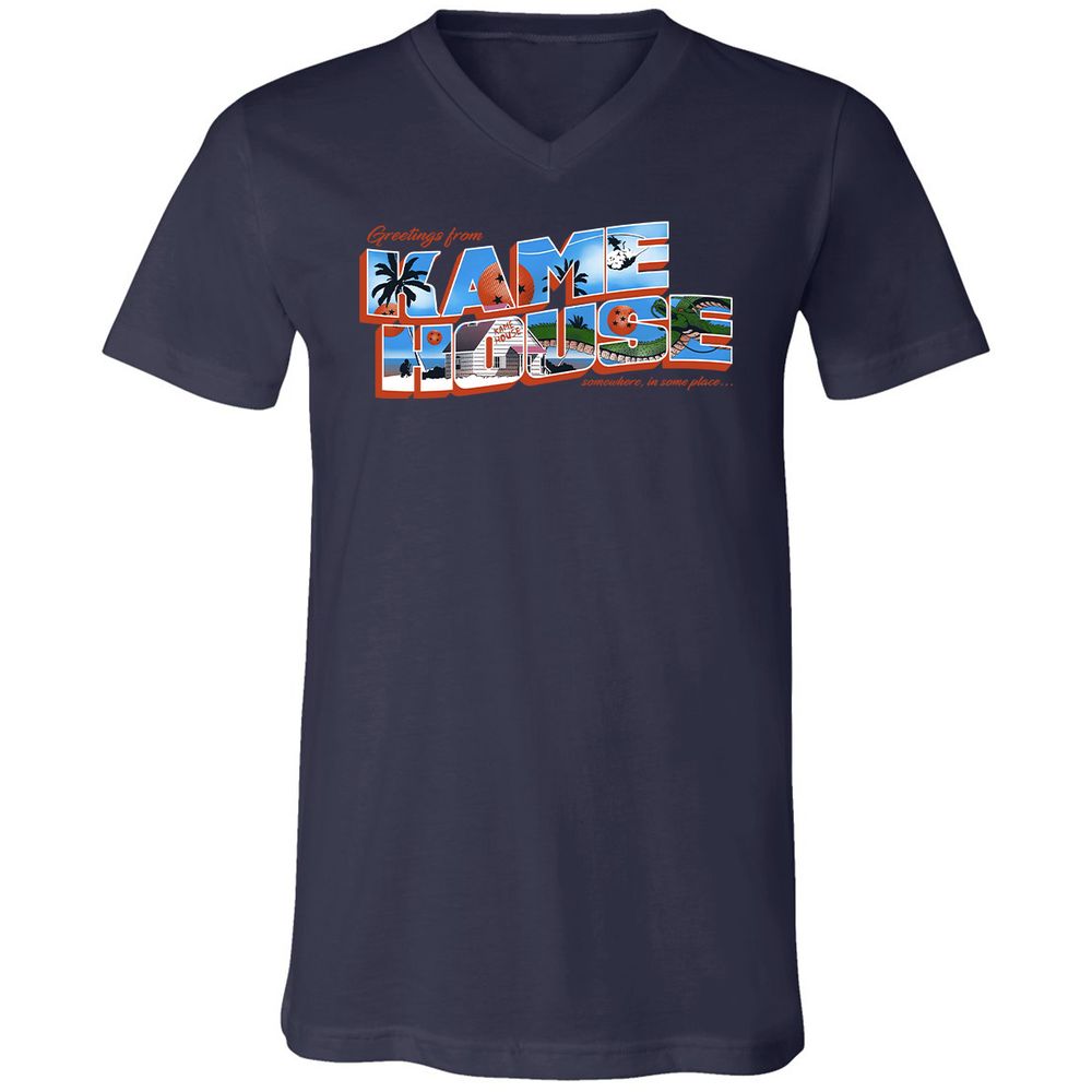 Unisex V-Neck T-Shirt - SU17MH6C - Navy - 2