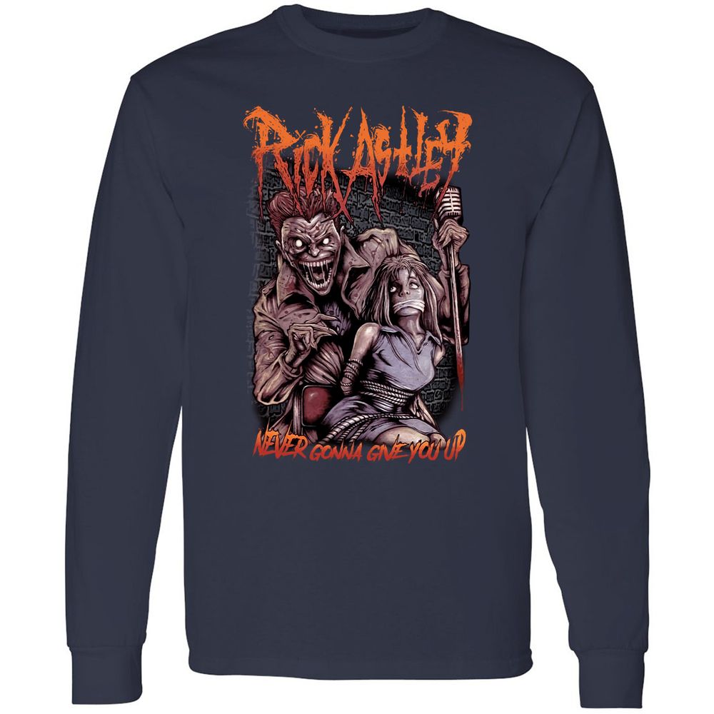 Long Sleeve T-Shirt - 4XHQL4G7 - Navy - 2
