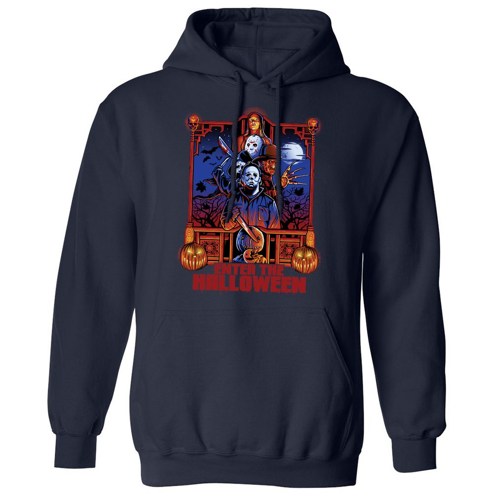Classic Unisex Hoodie - CMRJYWUQ - Navy - 2