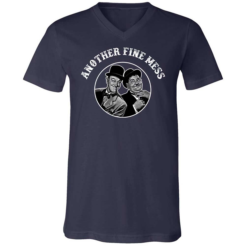 Unisex V-Neck T-Shirt - 8UYGAG2G - Navy - 2