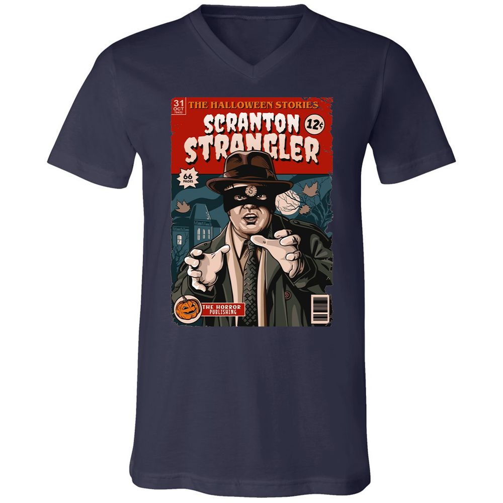 Unisex V-Neck T-Shirt - JZ21DRKZ - Navy - 2