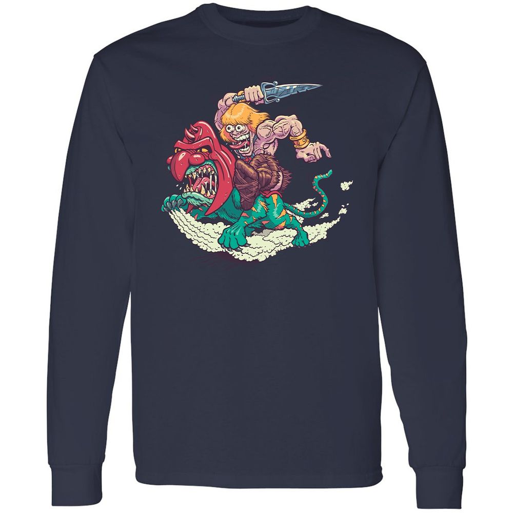 Long Sleeve T-Shirt - YTJ3F57W - Navy - 2