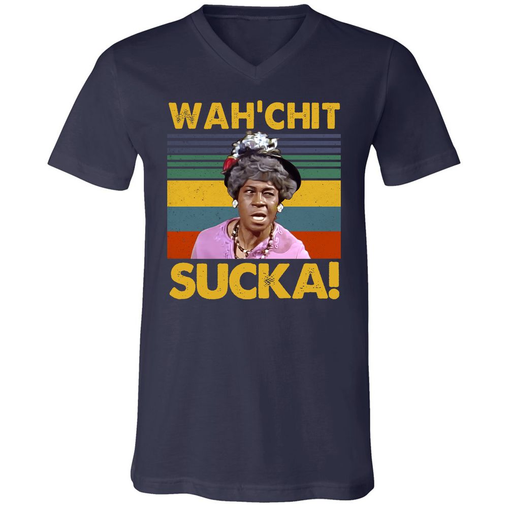 Unisex V-Neck T-Shirt - 9HGT5MXC - Navy - 2
