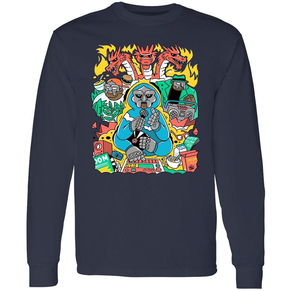 Long Sleeve T-Shirt - WVG2JTX9 - Navy - 2