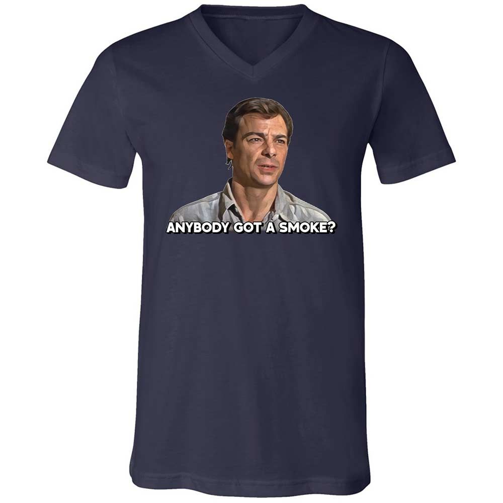 Unisex V-Neck T-Shirt - M9CHKJ4S - Navy - 2
