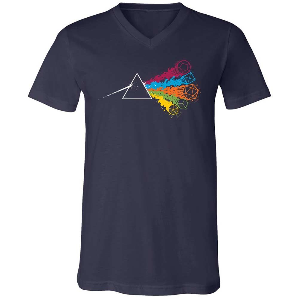 Unisex V-Neck T-Shirt - FLF8HUJN - Navy - 2