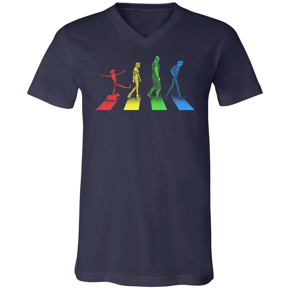 Unisex V-Neck T-Shirt - L473JG4H - Navy - 2