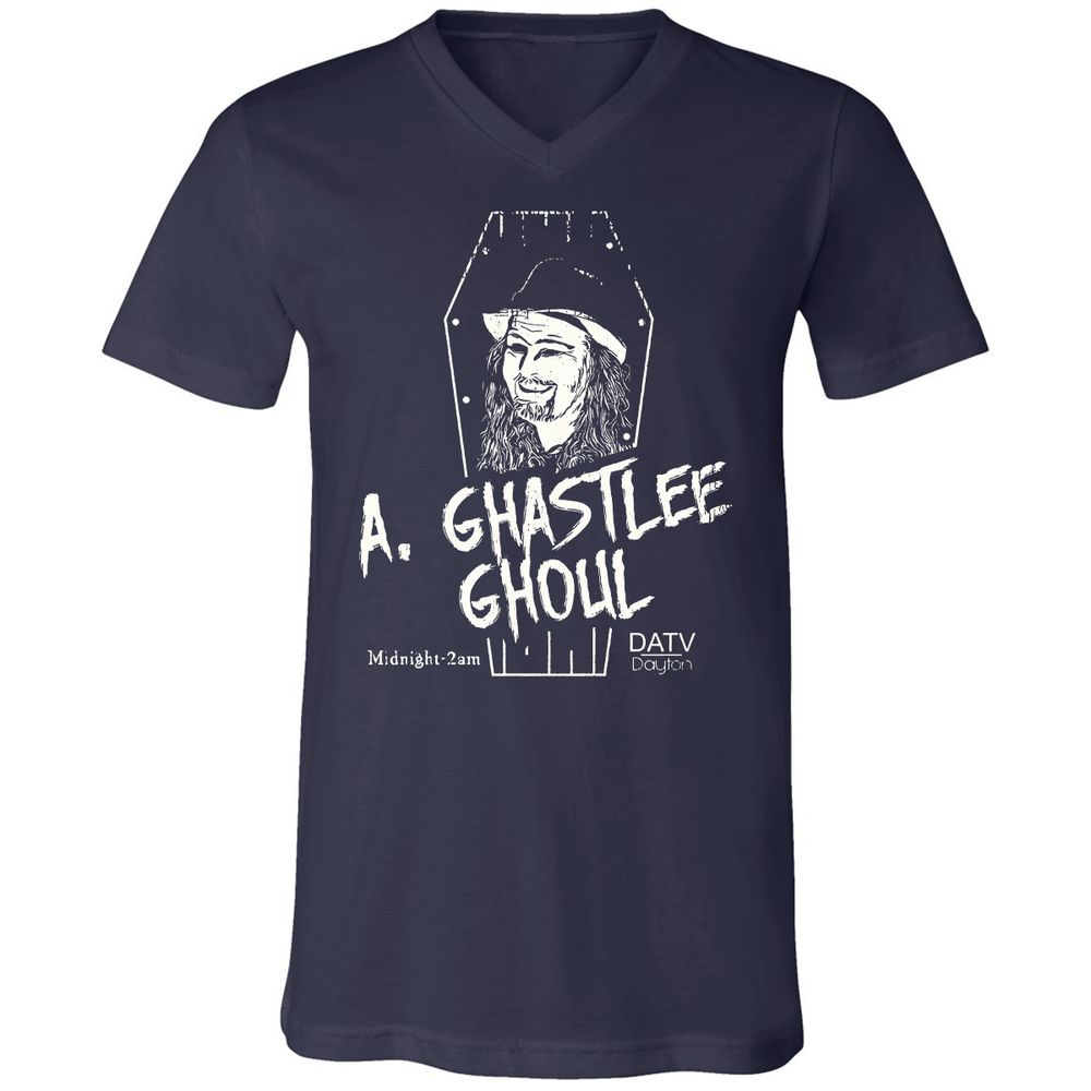 Unisex V-Neck T-Shirt - 3RVJ42AM - Navy - 2