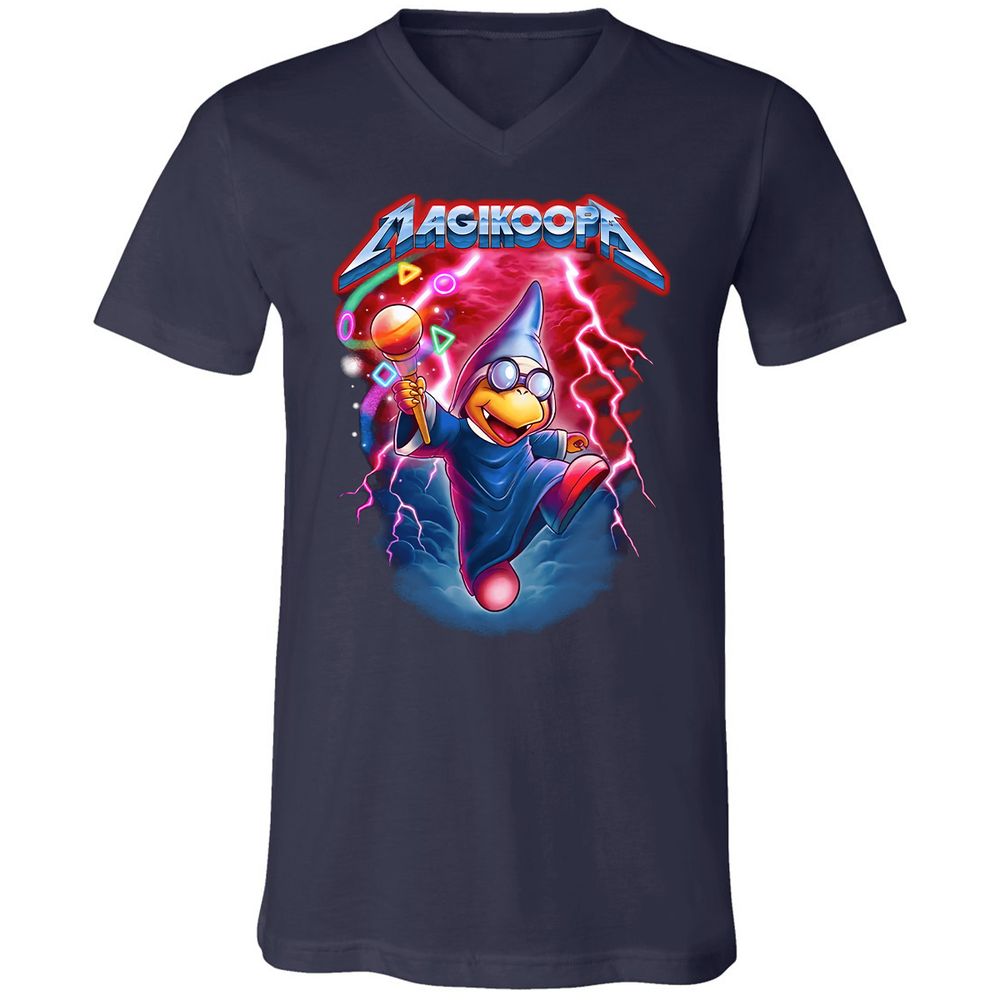 Unisex V-Neck T-Shirt - 86YKXULU - Navy - 2