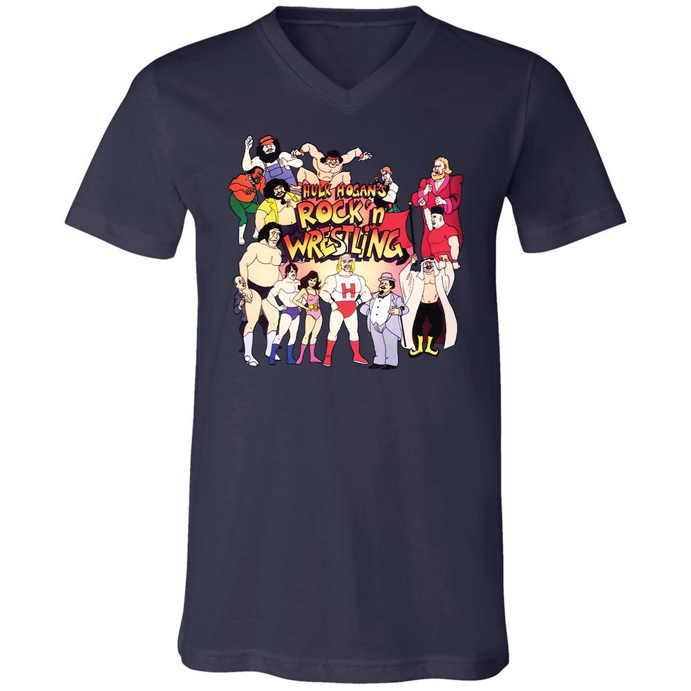 Unisex V-Neck T-Shirt - KF4R6KFH - Navy - 2