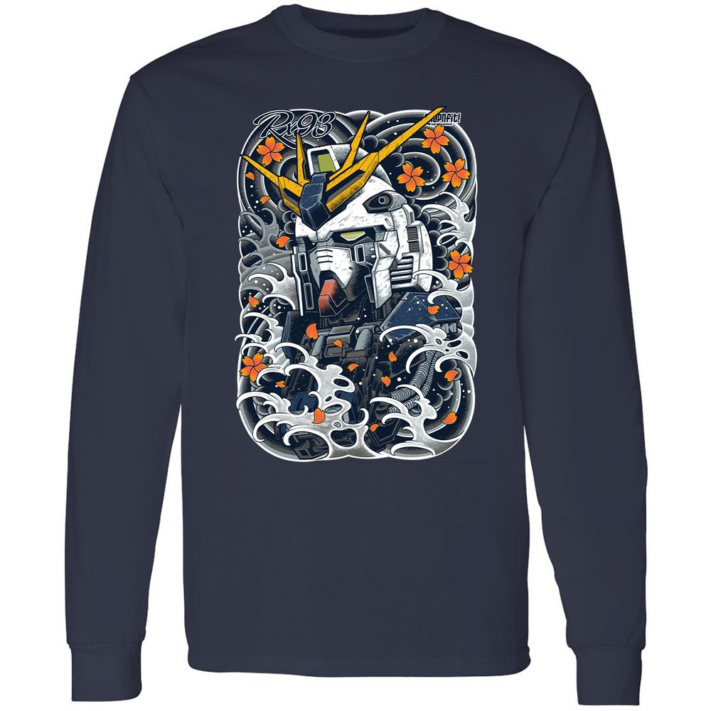 Long Sleeve T-Shirt - 8FKDFNBB - Navy - 2