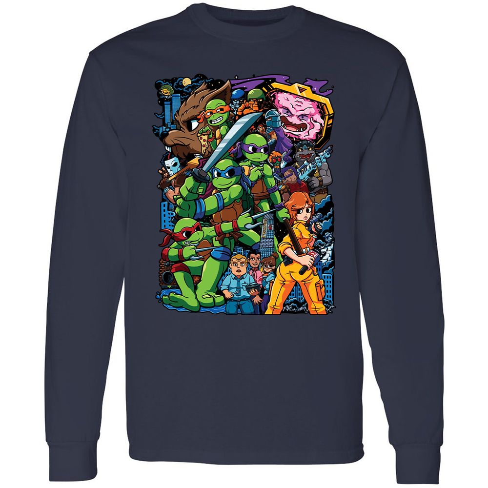 Long Sleeve T-Shirt - 213VCH8N - Navy - 2