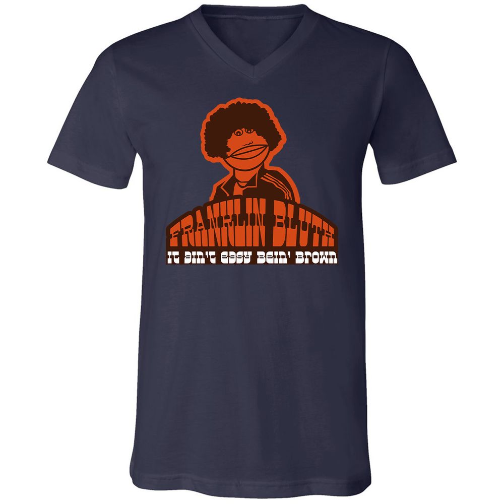 Unisex V-Neck T-Shirt - 4S9AVNBX - Navy - 2