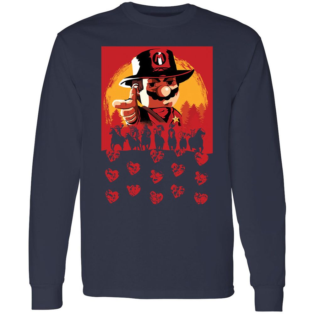 Long Sleeve T-Shirt - GF49FUM4 - Navy - 2