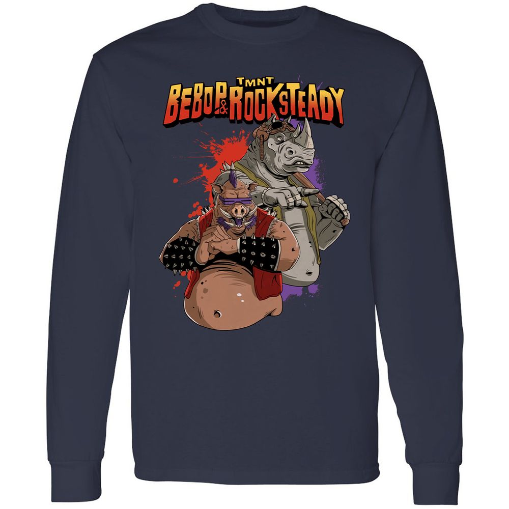 Long Sleeve T-Shirt - VQTGAFCY - Navy - 2