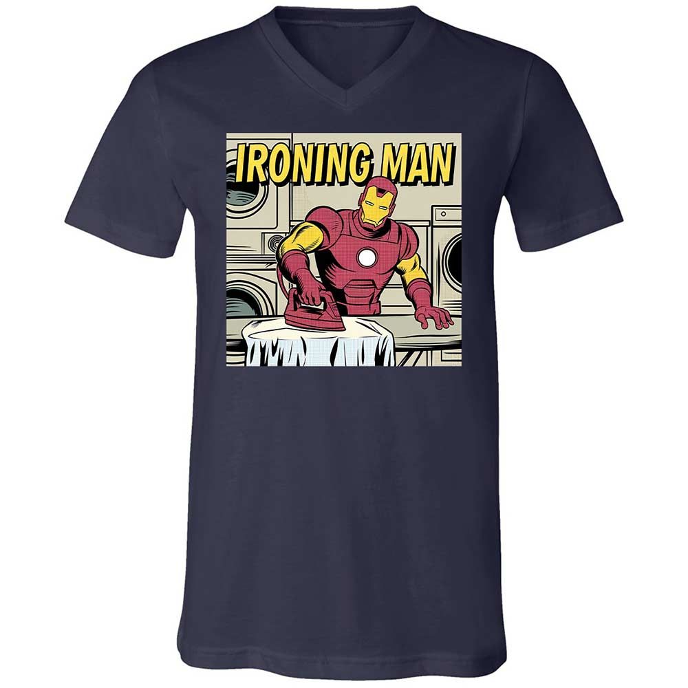 Unisex V-Neck T-Shirt - UT931KRA - Navy - 2