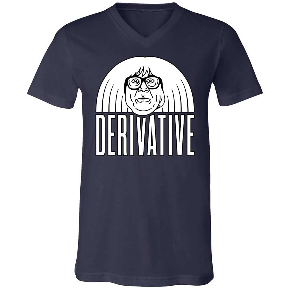 Unisex V-Neck T-Shirt - NCKZ2BPV - Navy - 2
