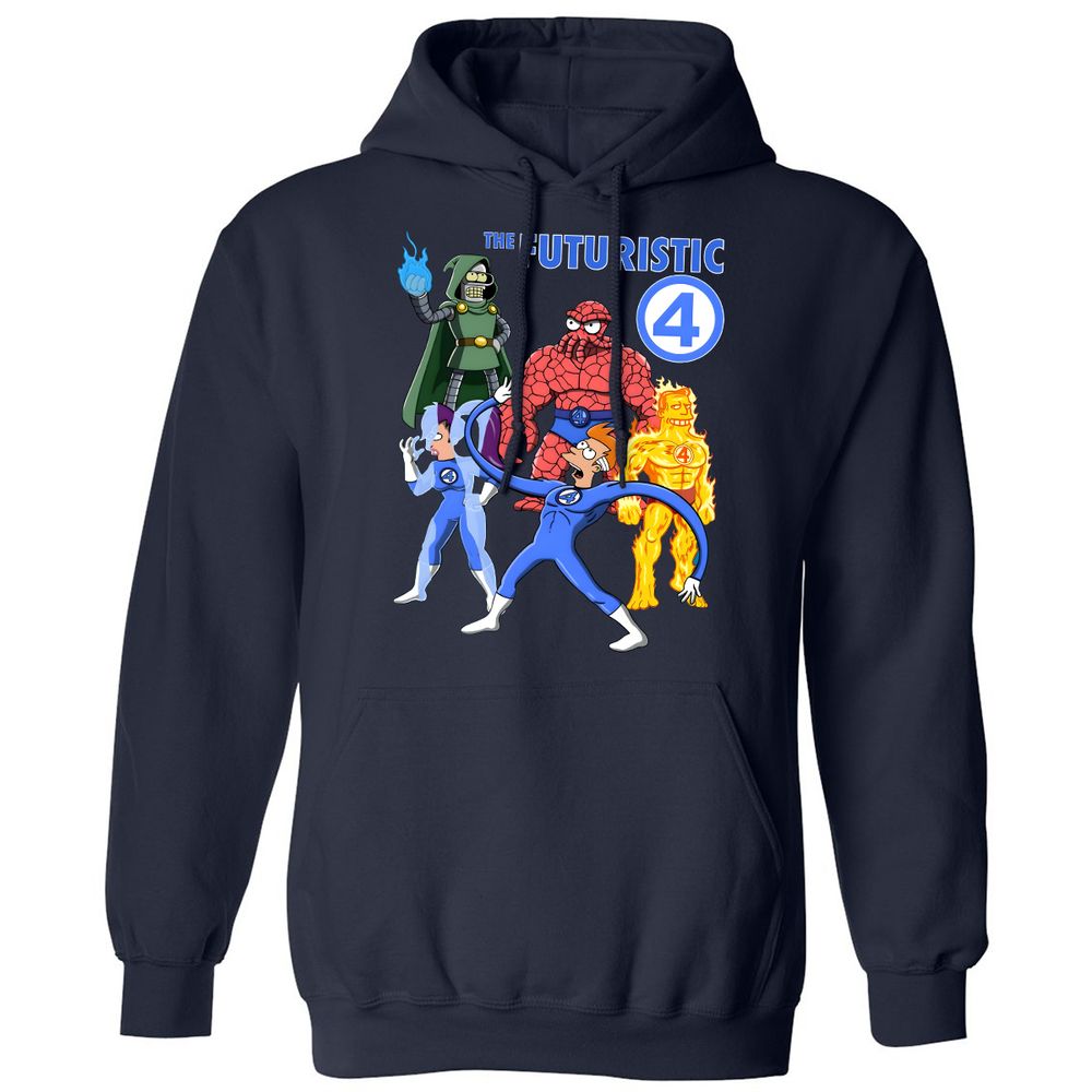 Classic Unisex Hoodie - KR1G7REW - Navy - 2
