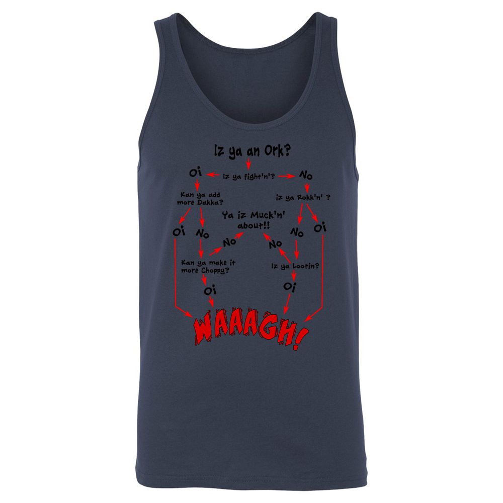 Unisex Jersey Tank - UYUQK5J4 - Navy - 2