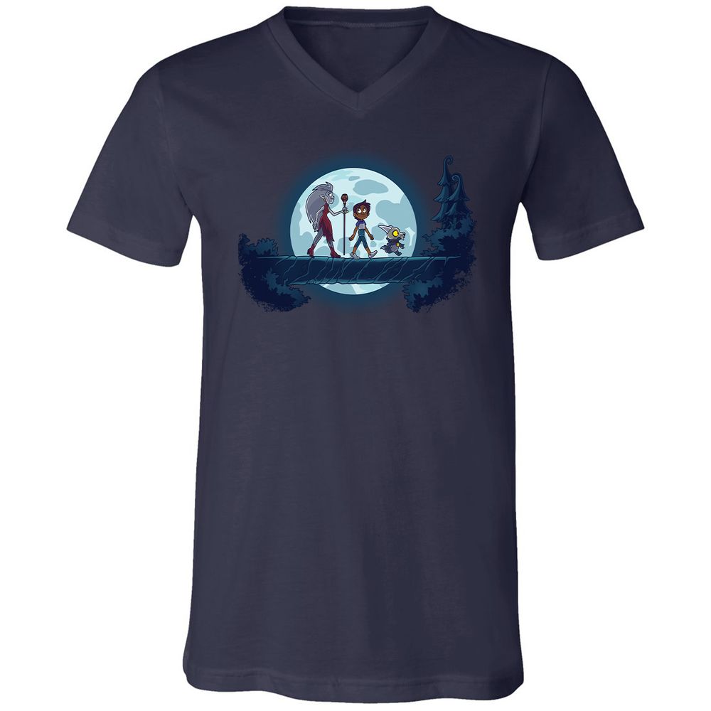 Unisex V-Neck T-Shirt - 18J8VYS6 - Navy - 2