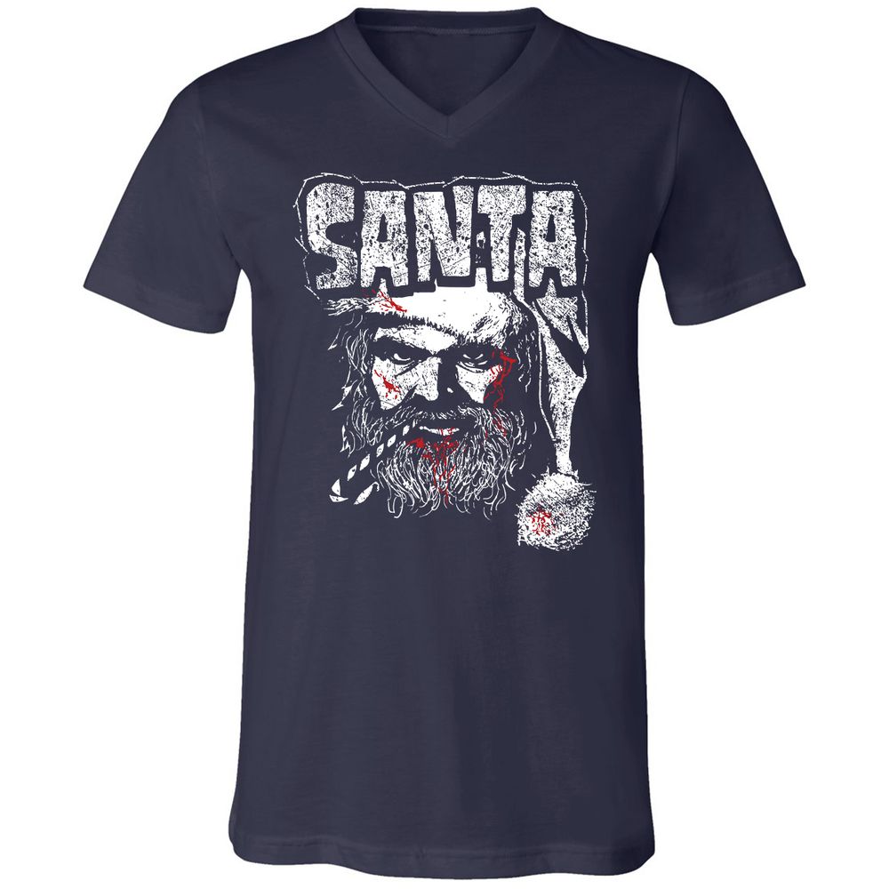 Unisex V-Neck T-Shirt - AT6QF4TE - Navy - 2