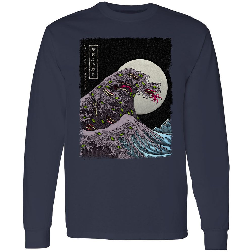 Long Sleeve T-Shirt - Q18HKTWW - Navy - 2