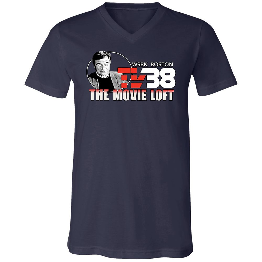 Unisex V-Neck T-Shirt - JQXRQ16J - Navy - 2