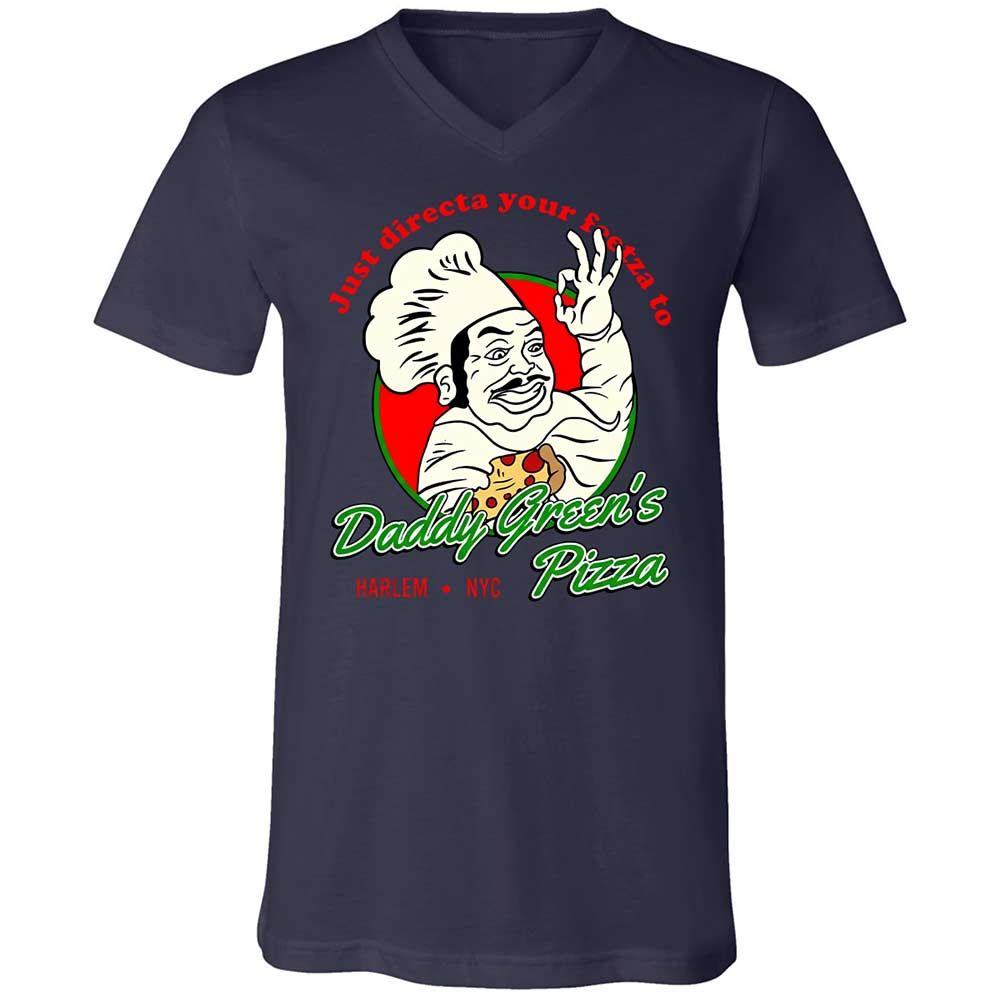 Unisex V-Neck T-Shirt - 7AY1BGVG - Navy - 2