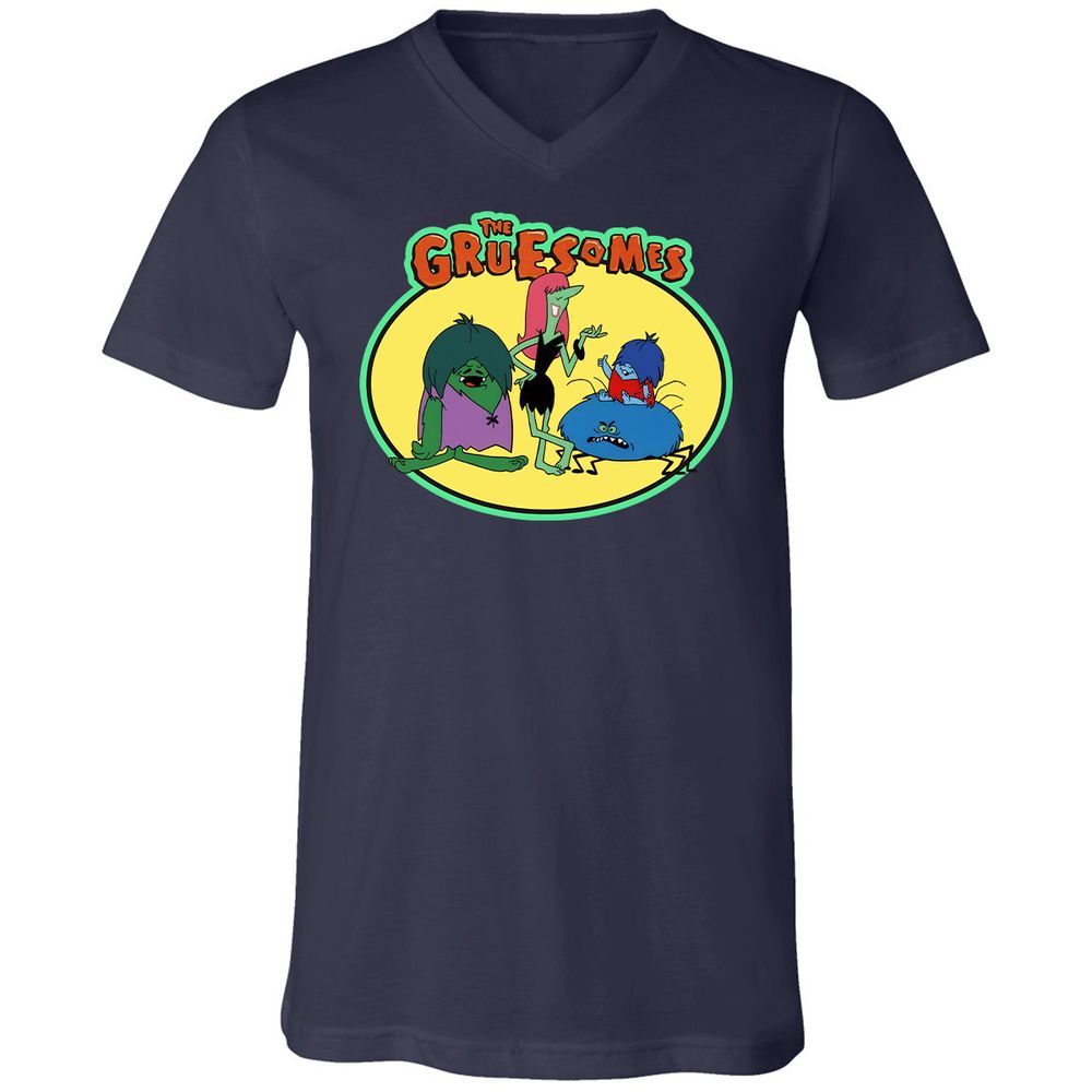 Unisex V-Neck T-Shirt - K2GAH2UV - Navy - 2