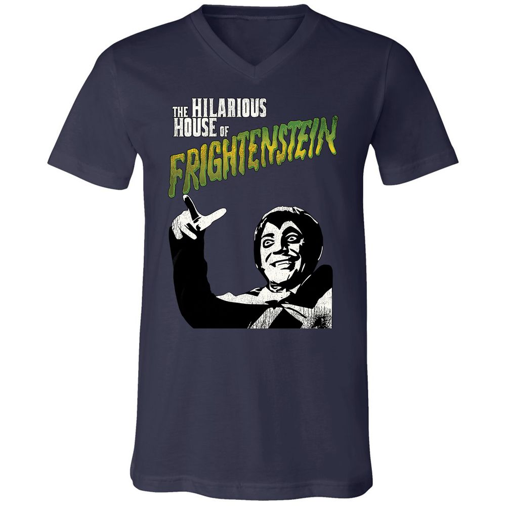 Unisex V-Neck T-Shirt - 8NS4EPXG - Navy - 2