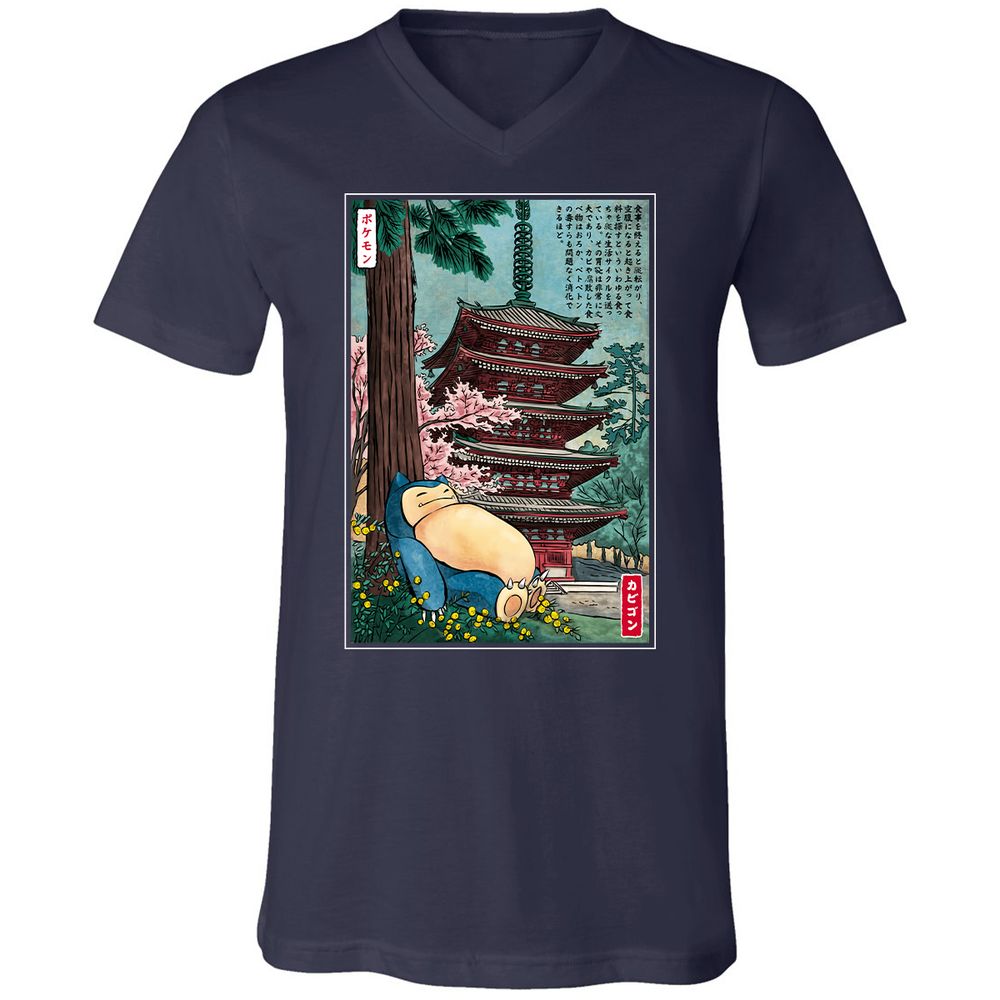 Unisex V-Neck T-Shirt - KY4D79SA - Navy - 2