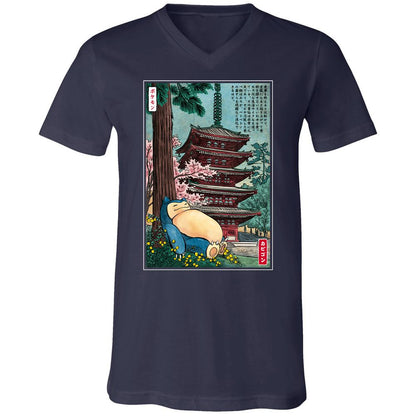 Unisex V-Neck T-Shirt - KY4D79SA - Navy - 2