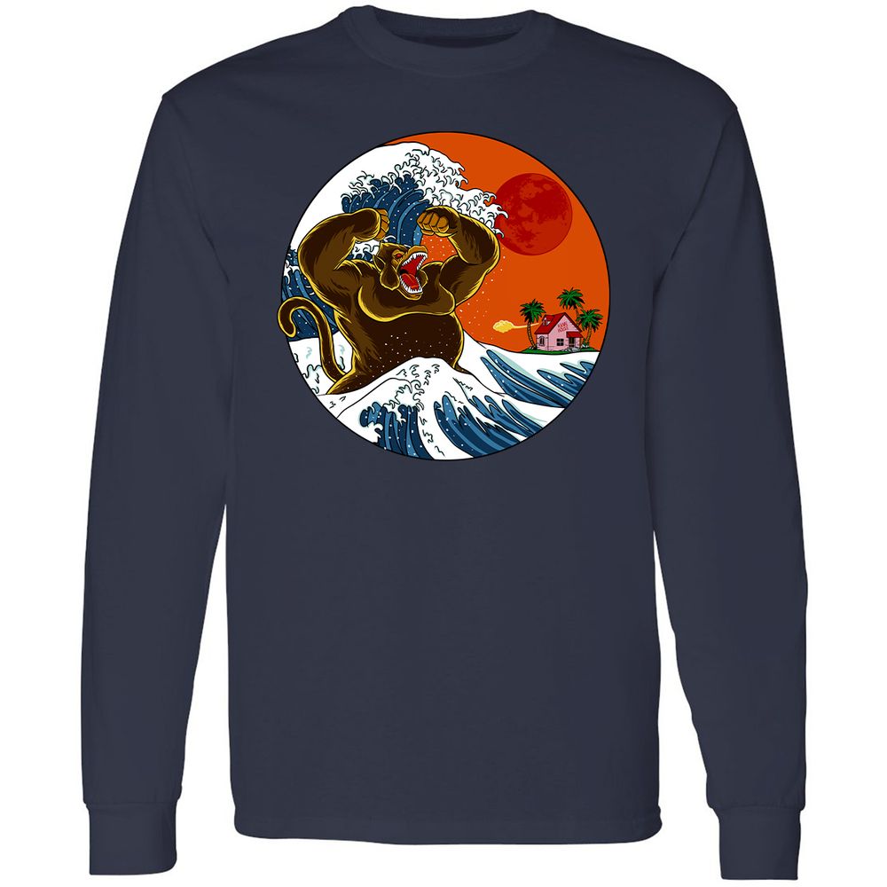 Long Sleeve T-Shirt - KAMM9BFH - Navy - 2