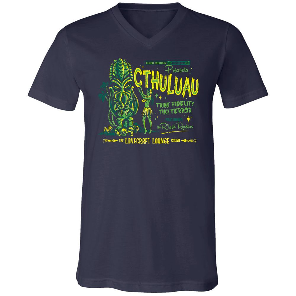 Unisex V-Neck T-Shirt - 5ZC2VZD1 - Navy - 2