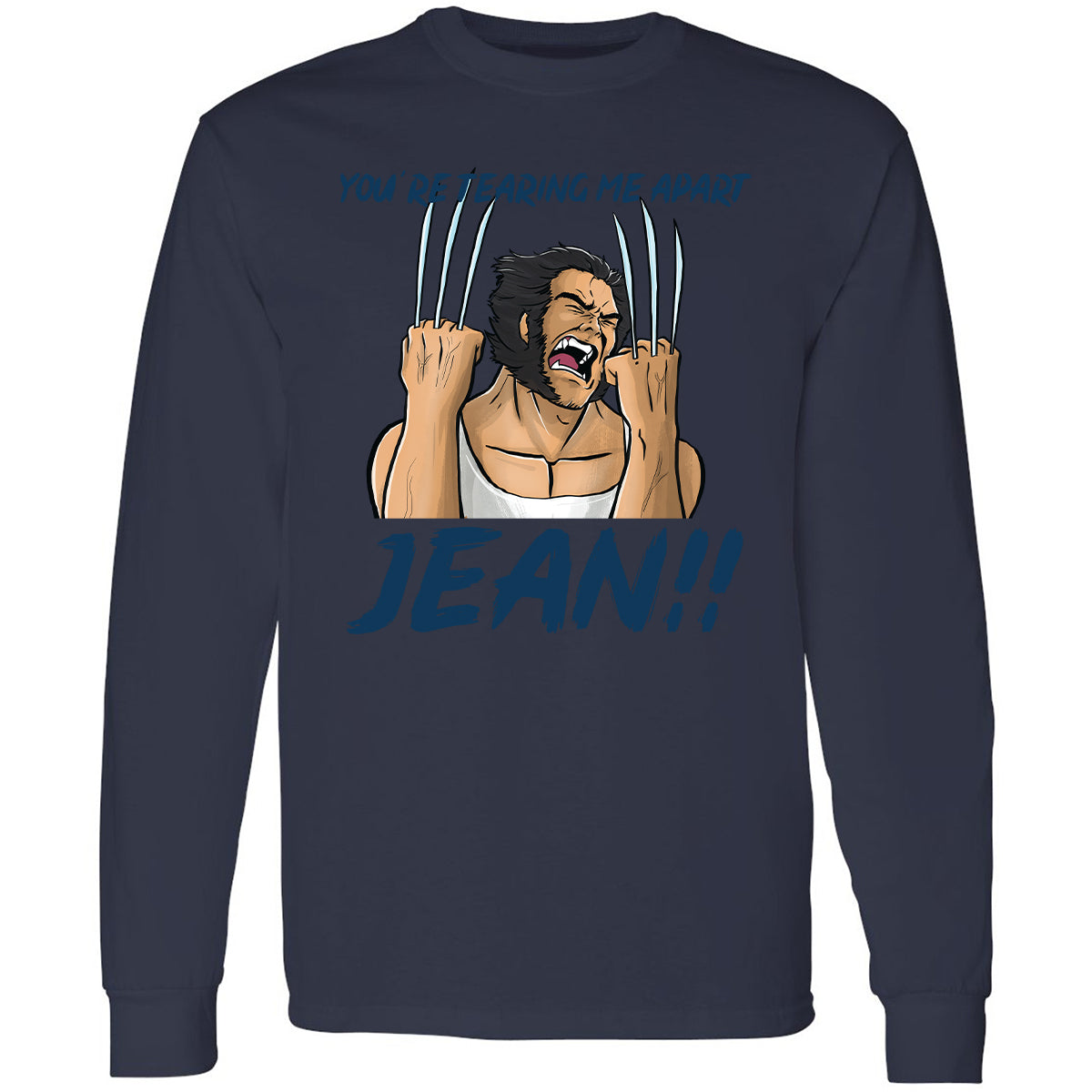 Long Sleeve T-Shirt - MC5AGTDE - Navy - 2