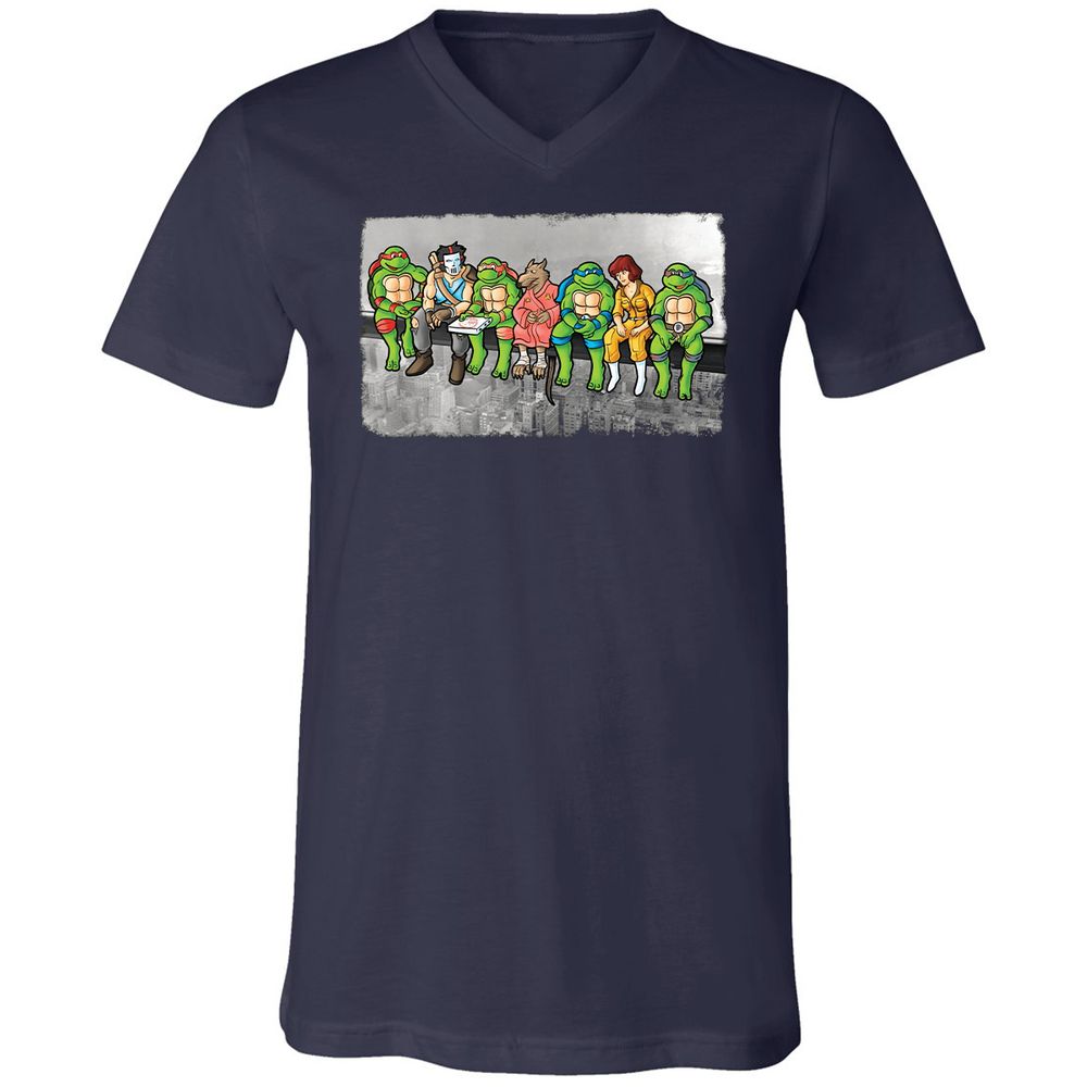 Unisex V-Neck T-Shirt - VD24XJST - Navy - 2