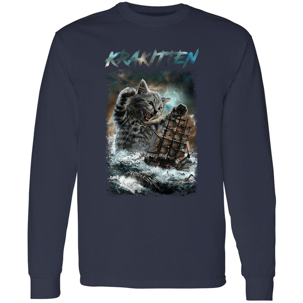 Long Sleeve T-Shirt - U99XET3C - Navy - 2