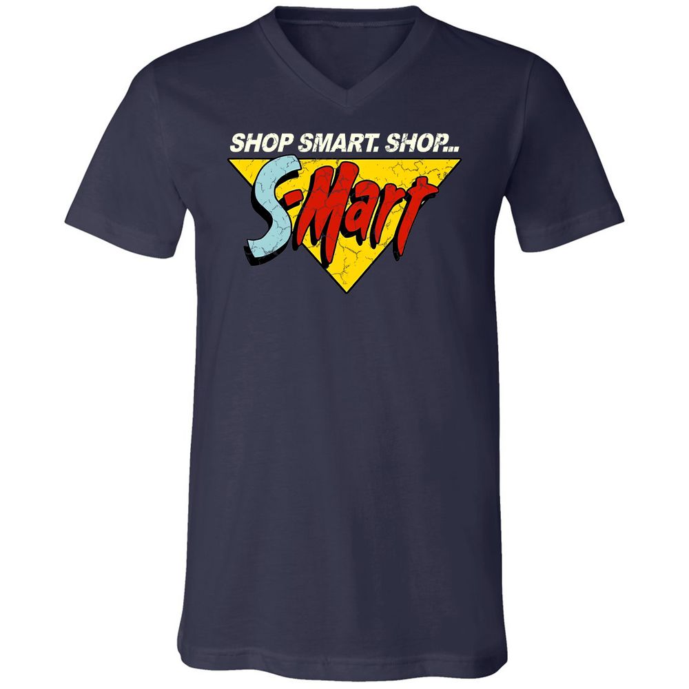 Unisex V-Neck T-Shirt - R8K31SNJ - Navy - 2
