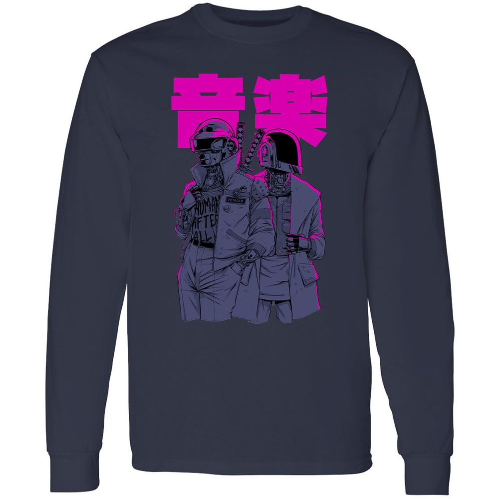 Long Sleeve T-Shirt - 4HSVJVN9 - Navy - 2