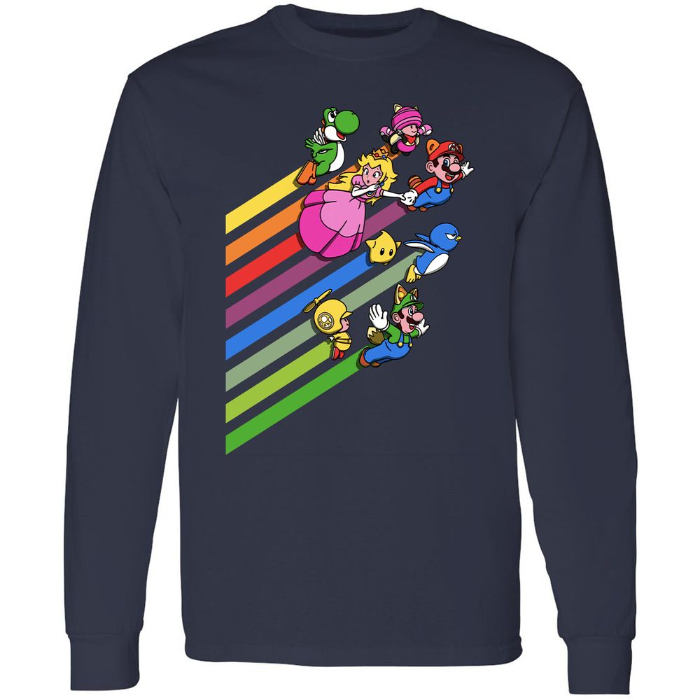 Long Sleeve T-Shirt - 6QTTUZJH - Navy - 2