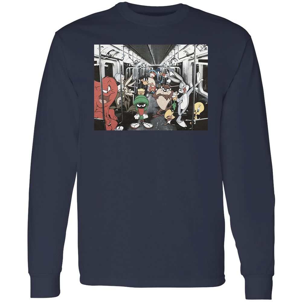 Long Sleeve T-Shirt - 435VERFD - Navy - 2