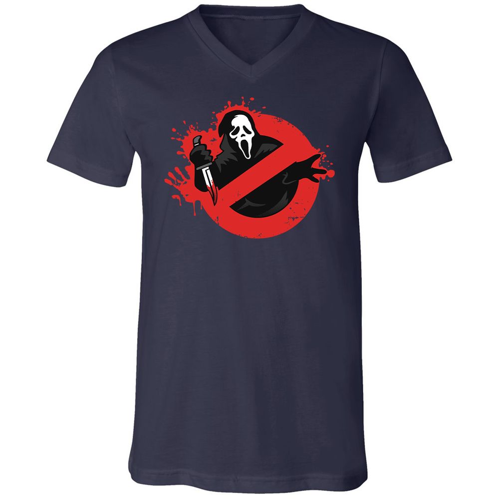 Unisex V-Neck T-Shirt - 1RHA2SAD - Navy - 2