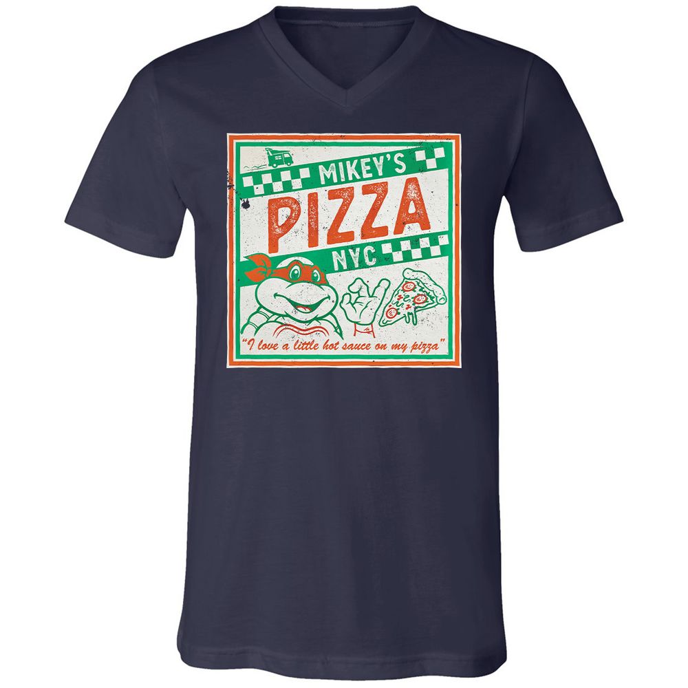 Unisex V-Neck T-Shirt - 7X3V38A6 - Navy - 2