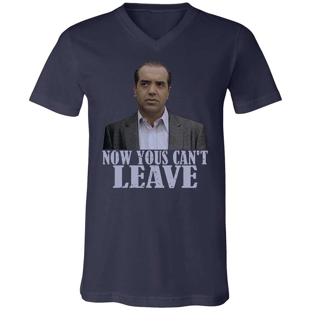 Unisex V-Neck T-Shirt - L3LRG4L3 - Navy - 2