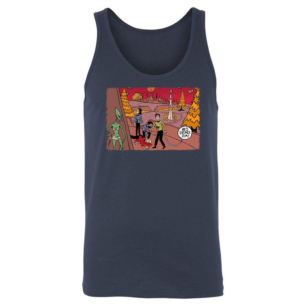 Unisex Jersey Tank - D4CBZUDT - Navy - 2