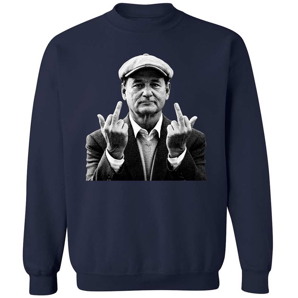 Bill Murray Middle Finger - Navy - 2
