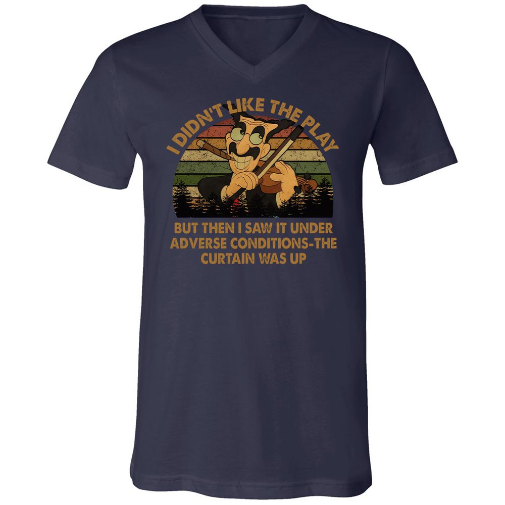 Unisex V-Neck T-Shirt - 22PB9HLL - Navy - 2