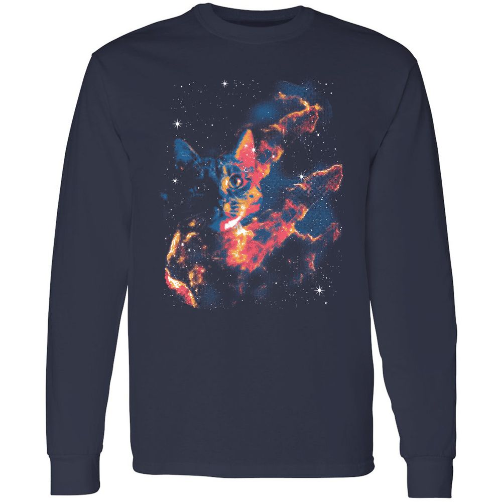 Long Sleeve T-Shirt - M8GZQVBA - Navy - 2