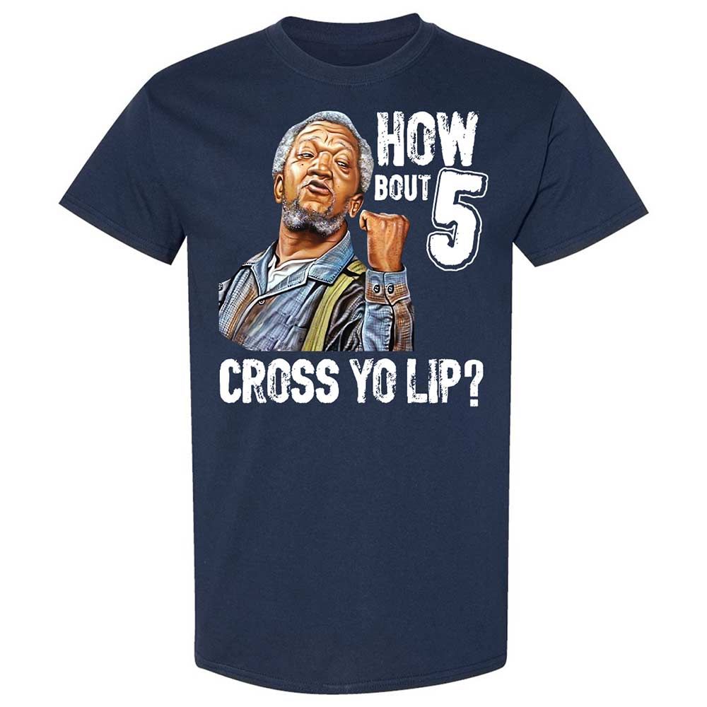 How bout 5 cross yo lip - Navy - 2