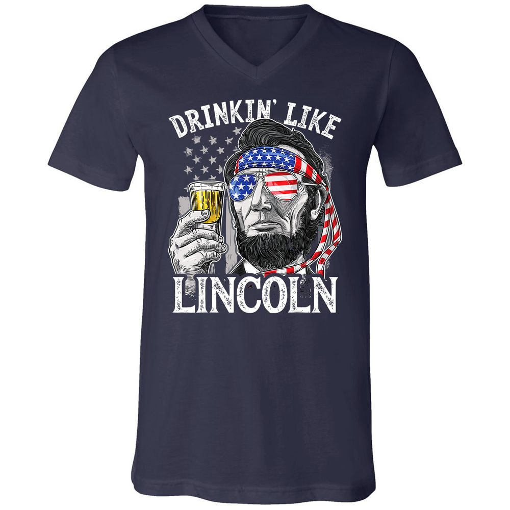 Unisex V-Neck T-Shirt - VSYE99TC - Navy - 2